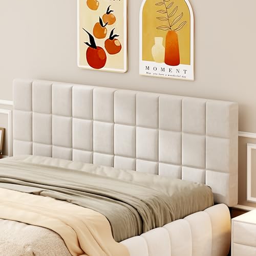 Velvet Upholstered Headboard for King Size Bed H180281