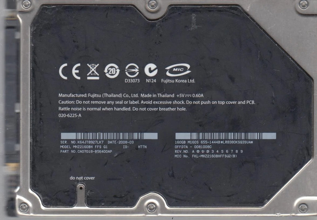 160GB SATA 2.5 Hard Drive A46834