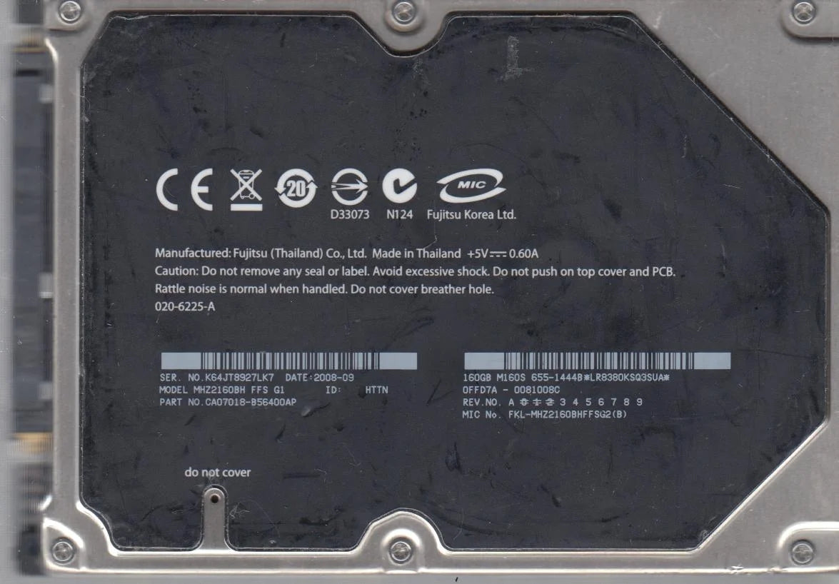 160GB SATA 2.5 Hard Drive A46834