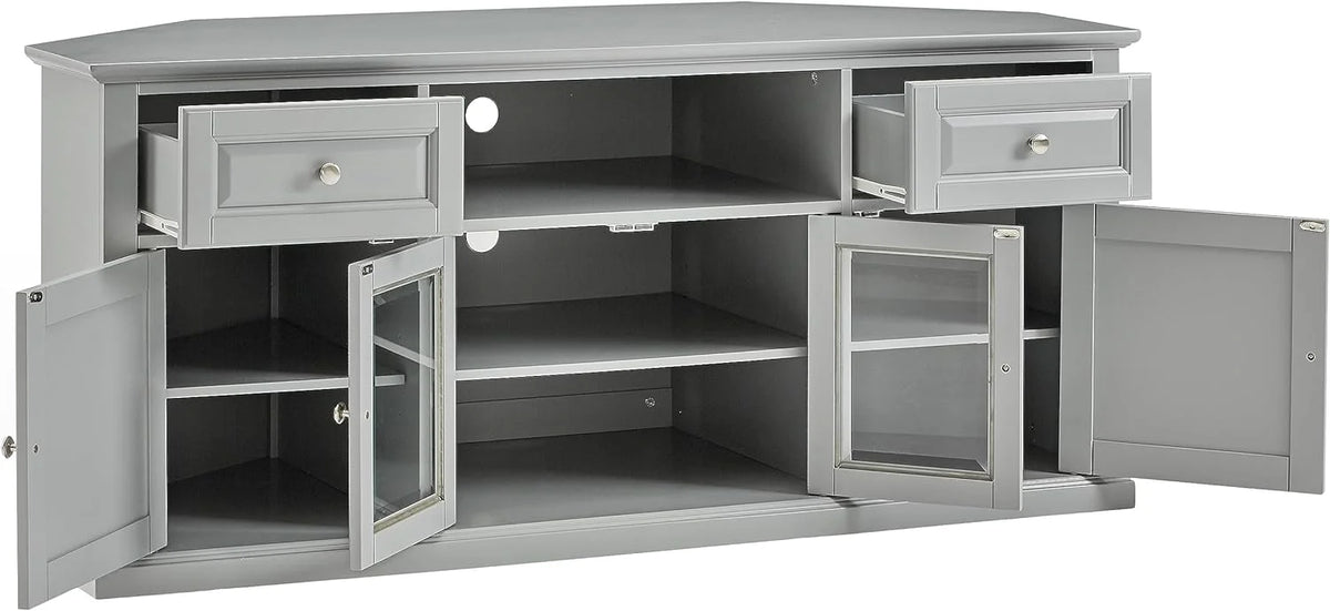 Gray Corner TV Stand J142