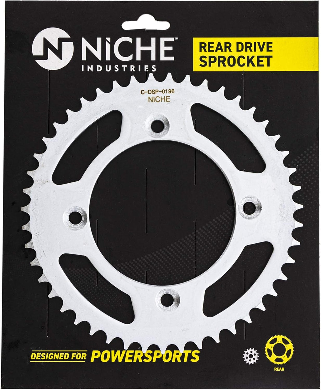 Drive Sprocket Chain Combo Front 14 Rear 47 Tooth 428HZ Standard 122 Links Pack of 2 V661