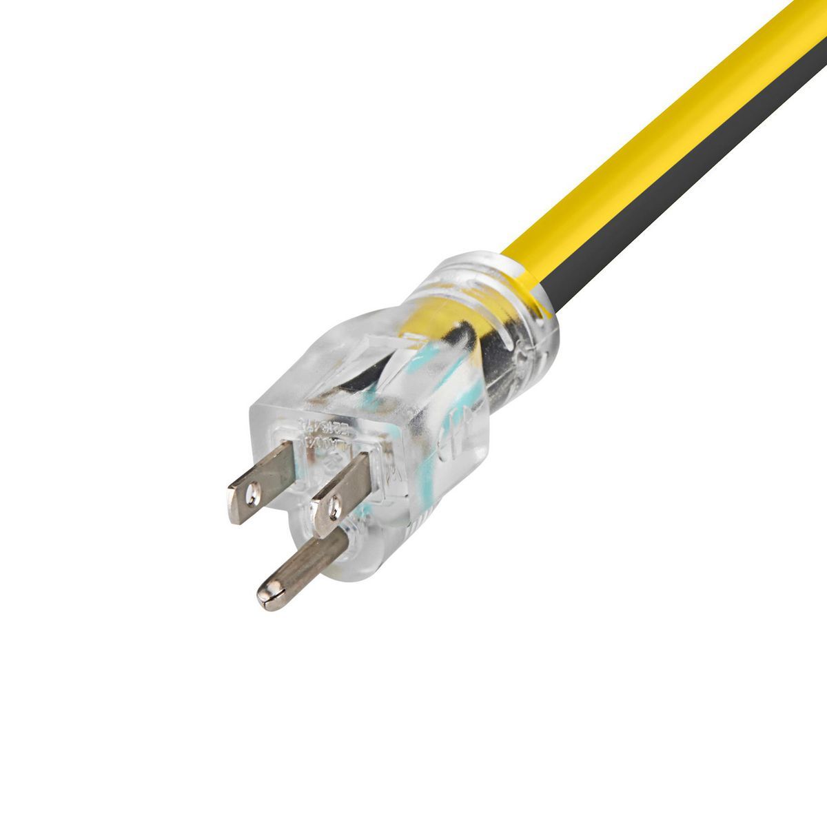100 ft. 12/3 Gauge Multiple Outlet Extension Cord with Indicator Light, Yellow, Black N218330