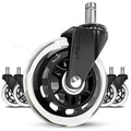 Office Chair Wheels Replacement Rubber Casters Set M7906