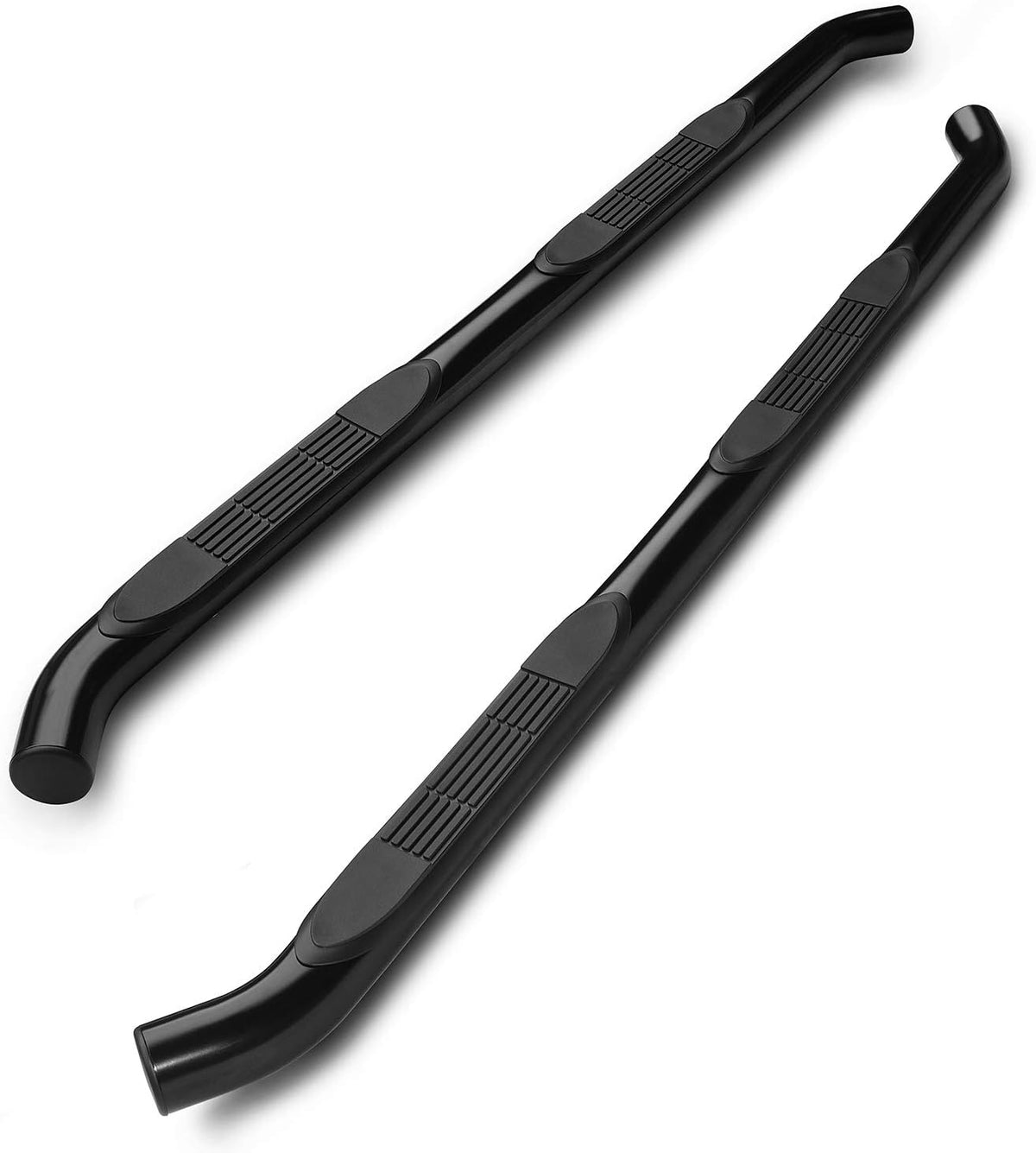 3 Black Side Bars Step Rails Running Boards O2181