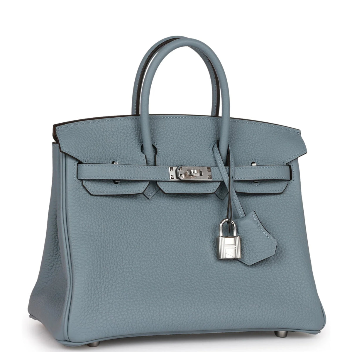 Bleu Lin Togo Palladium Hardware Handbag J100260