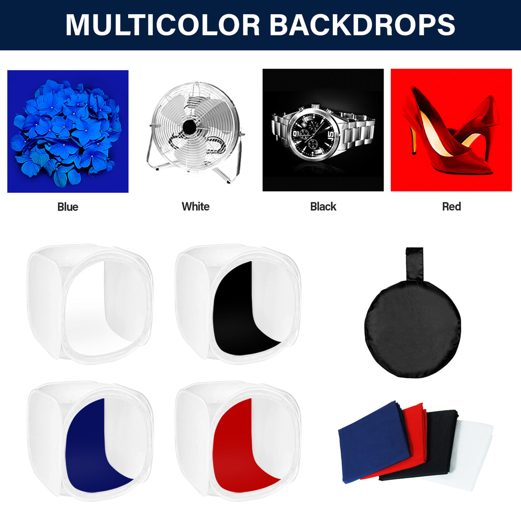 24" Folding Photo Light Box with LED Lighting Kit and Tripod B699868