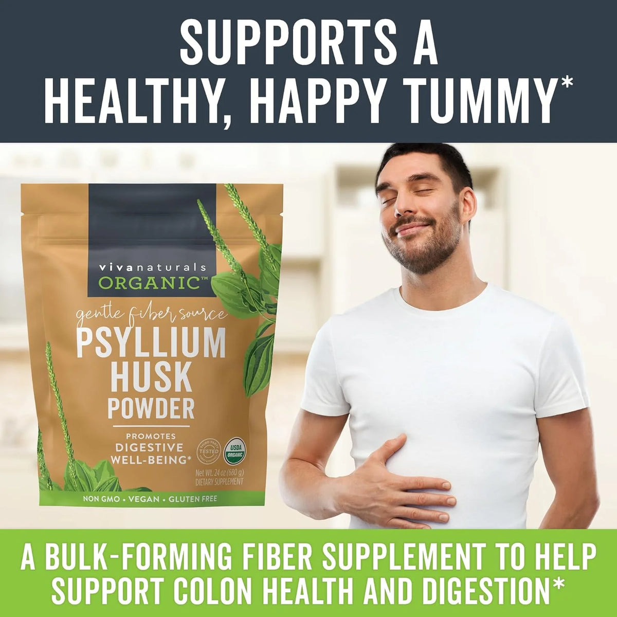 Organic Psyllium Husk Powder (1.5 lbs) N30862