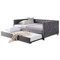 Beige Velvet 1-Seater Convertible Sofa Bed H3679