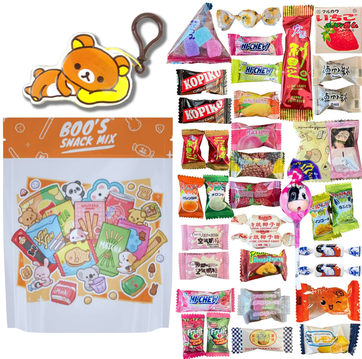 40pc Asian Mystery Candy Mix with Tin J365088
