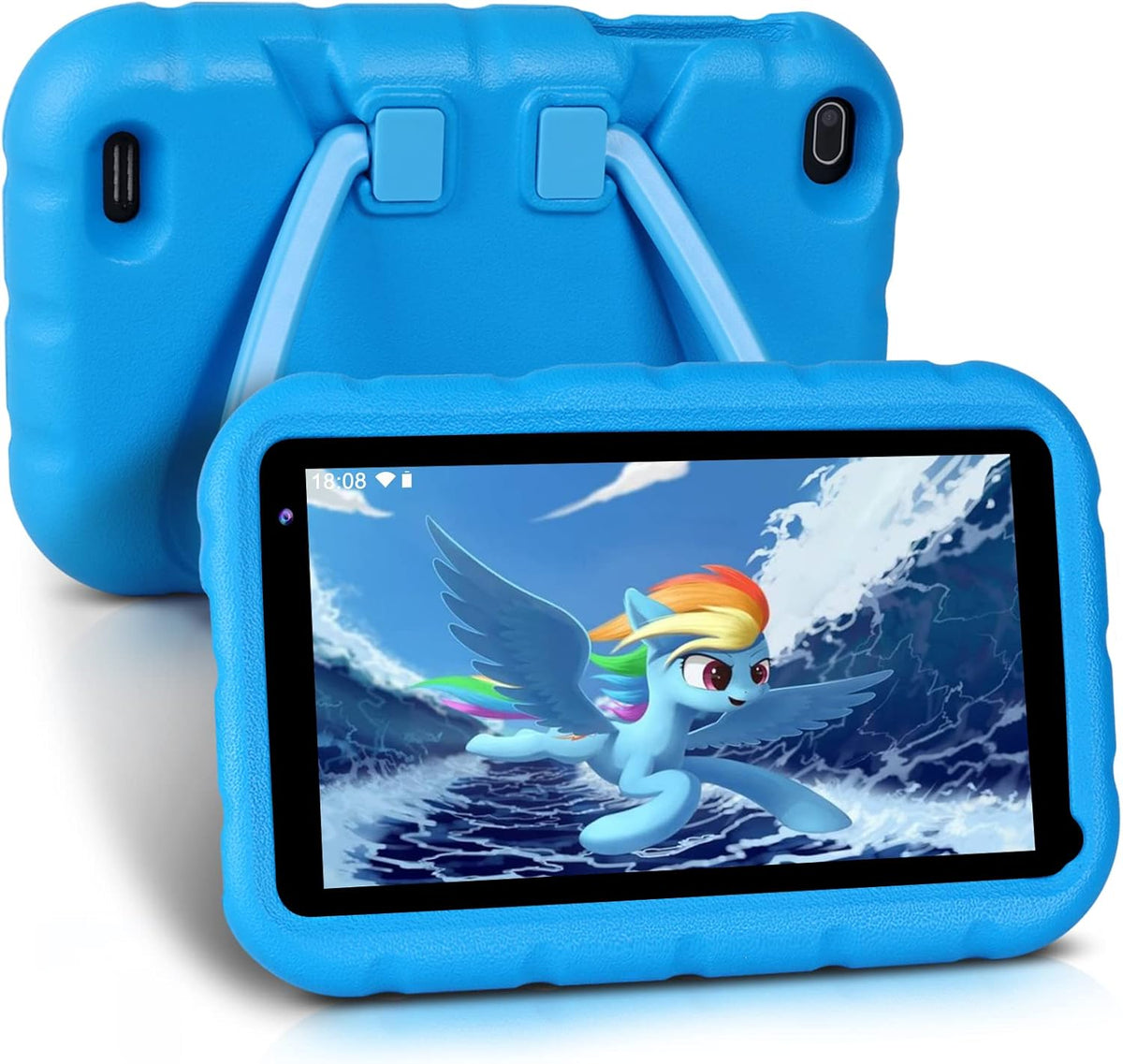 Kids Tablet 7 inch Android 11 2+32GB Quad-Core WiFi Shock Proof Case Red G35077