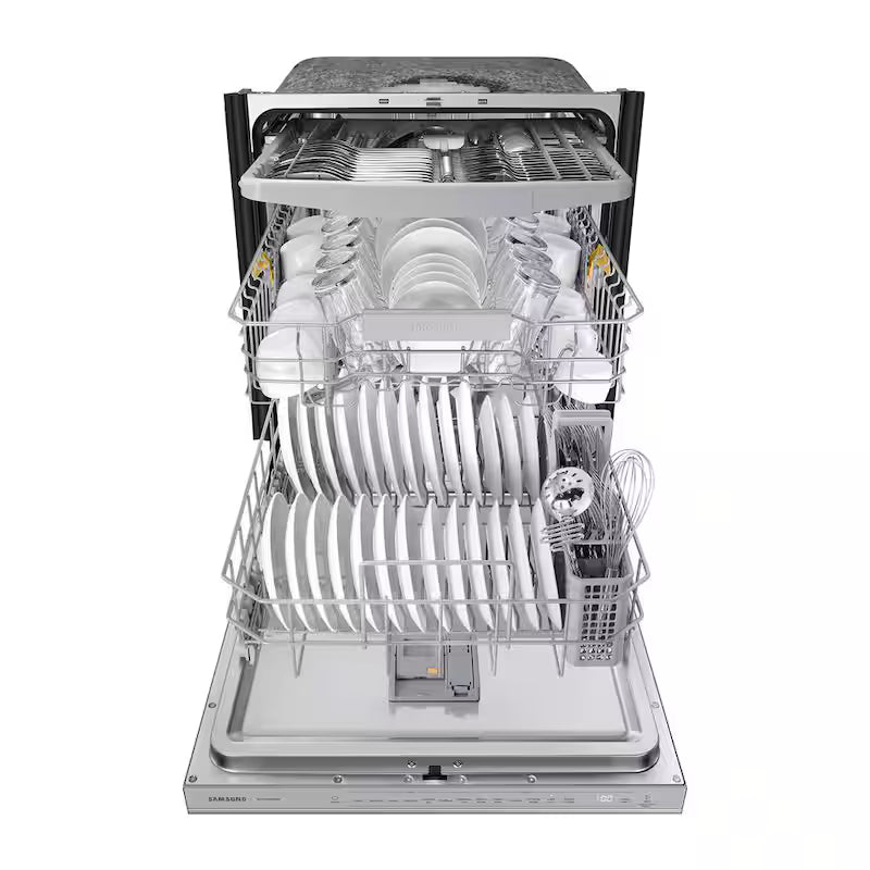 46 dBA Dishwasher with StormWash Handle and AutoRelease Door in Stainless Steel Y17500