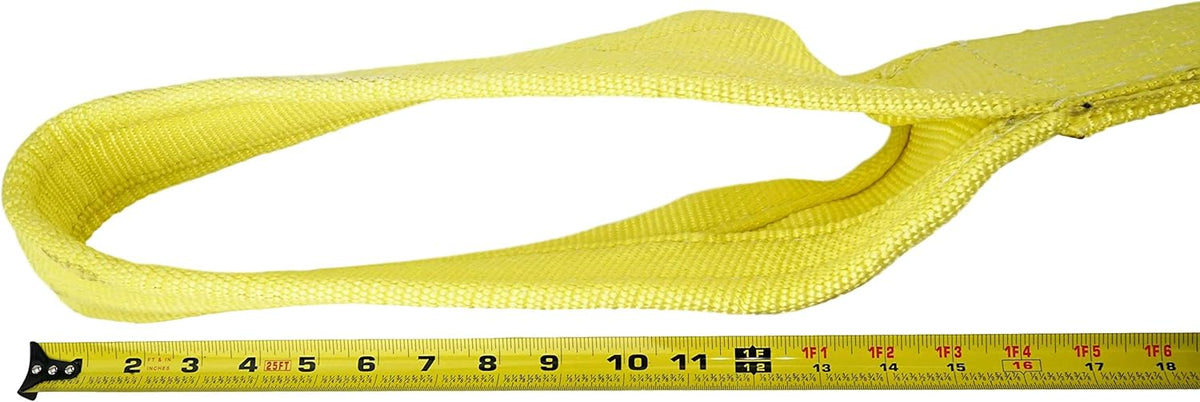 Nylon Lifting Slings, Eye & Eye, 2 Ply, 6,400 lbs Vertical, Pack of 2 K1212