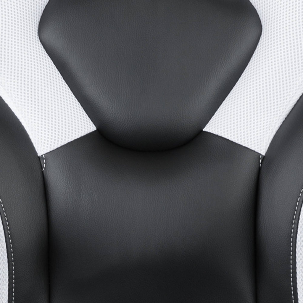 Black Gaming Desk and Racing Chair Set with Cup Holder U918238
