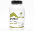 Bromelain 500mg and Papaya 500mg 180 Capsules B4789