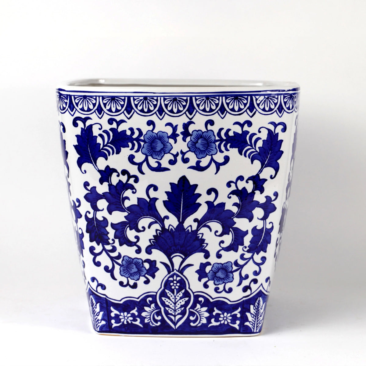 Blue and White Ceramic Planter J539109