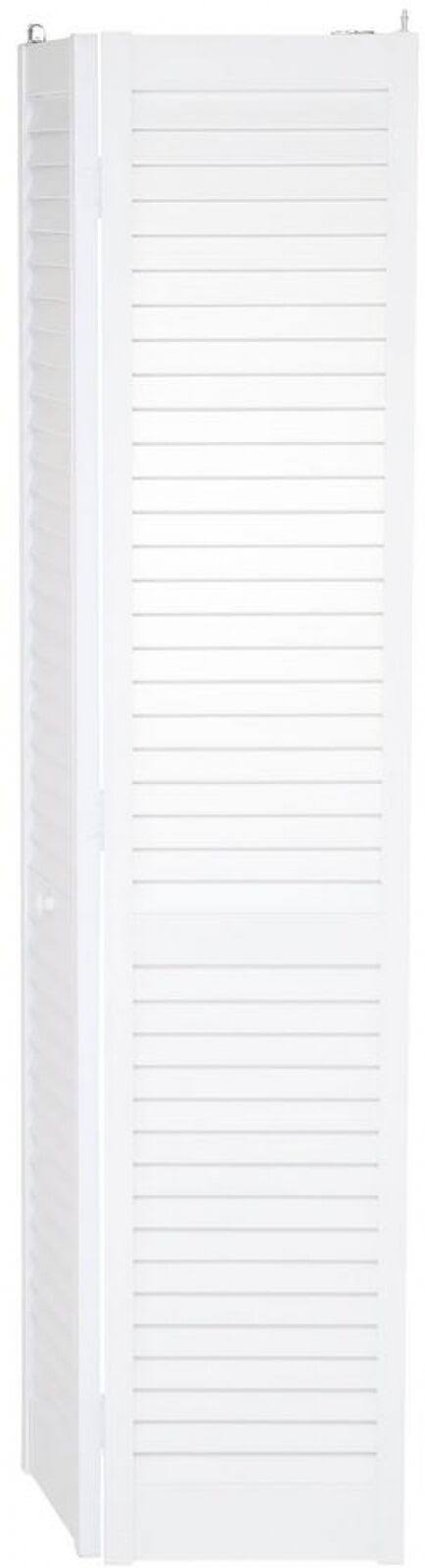 White PVC Louvered Bifold Door, 32 inch x 80 inch J650300