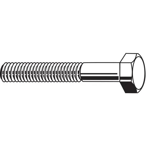 1 inch-8 Grade 5 Hex Head Cap Screw, Steel, Pk 15 X66608