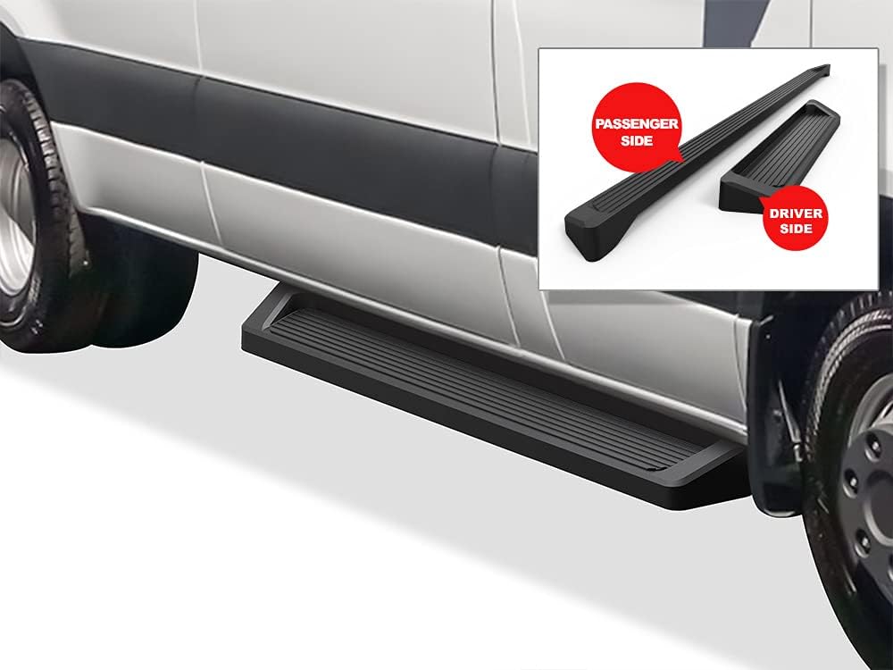 Silver Powder Coated 5 inches Running Boards for Sprinter Van E540903