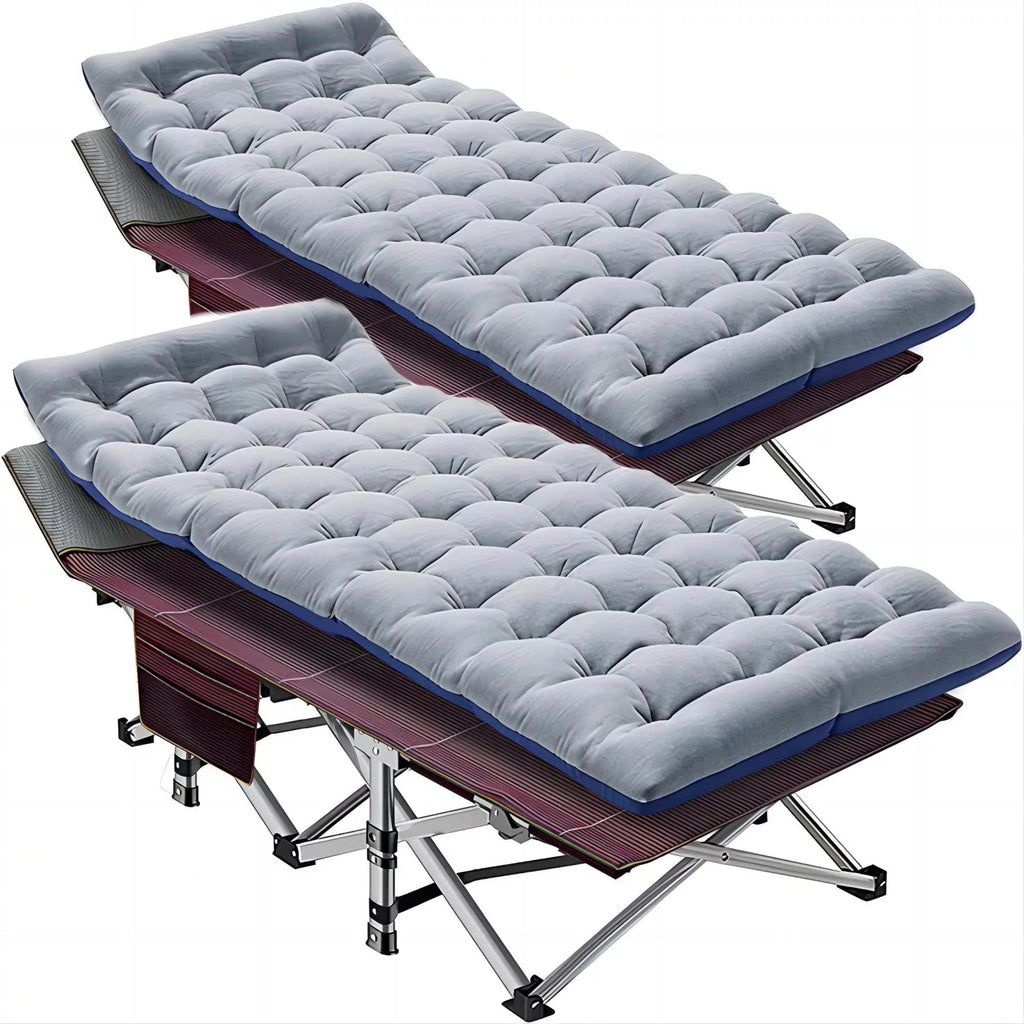 Folding Camping Cot with Cotton Pad & Carry Bag X24858