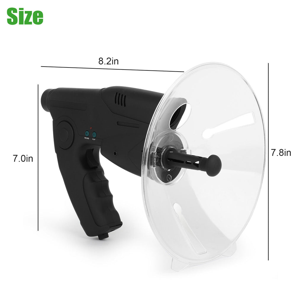 Parabolic Sonic Listening Device Microphone Amplifier 8X Bionic Ear N134