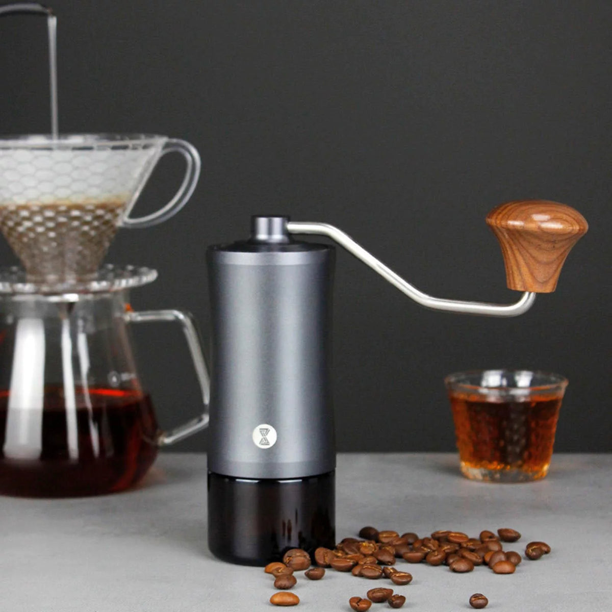 Hand Crank Stainless Steel Conical Burr Coffee Grinder E22438