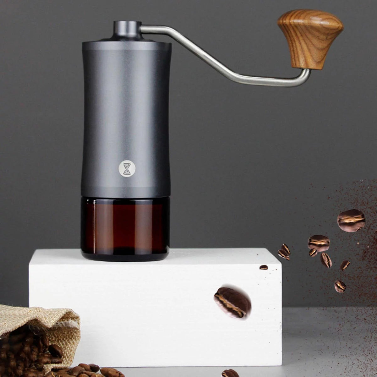 Hand Crank Stainless Steel Conical Burr Coffee Grinder E22438