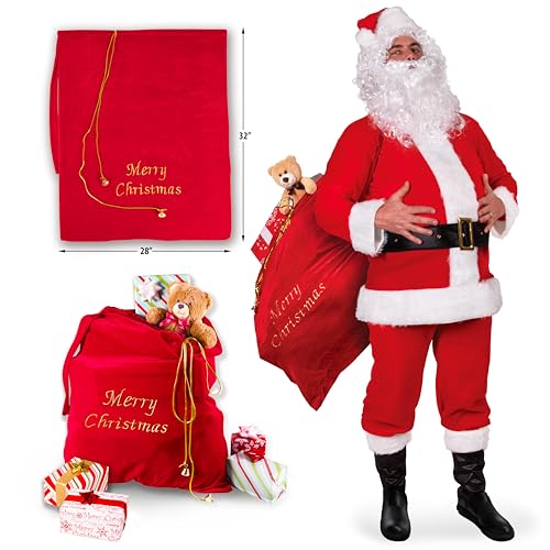 Red Velvet Christmas Bag 28 x 32 Inches I4157