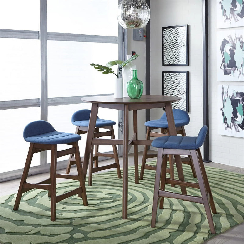 Medium Brown 5 Piece Gathering Table Set A224116
