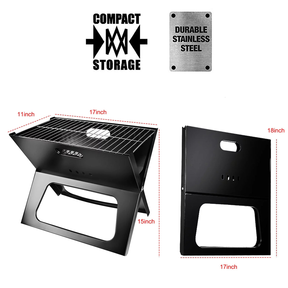 Portable Foldable Charcoal Grill R10149