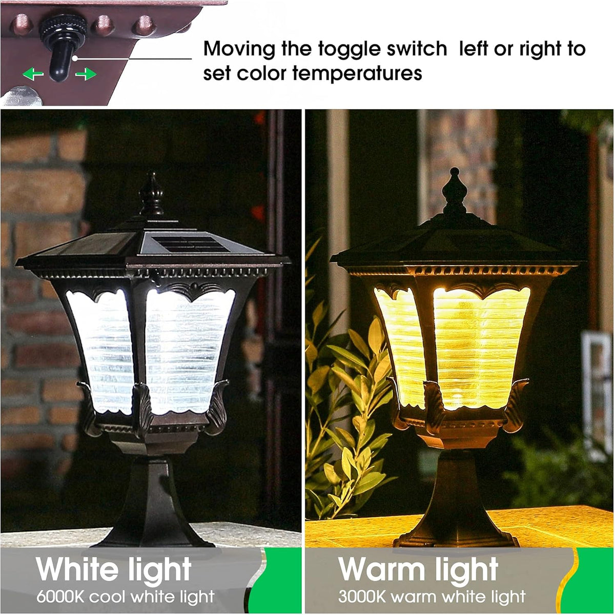 Solar Post Lights Outdoor 2 Pack Y925448