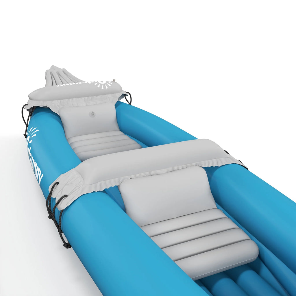 Blue 2 Person Inflatable Kayak with Aluminum Paddles and Repair Kit P1760