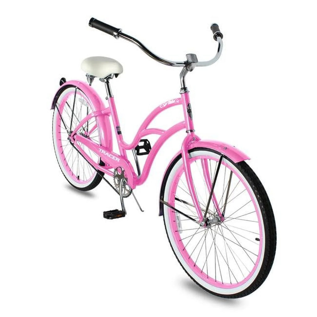 26 Inch Single Speed Beach Cruiser Bike with Fenders E936070