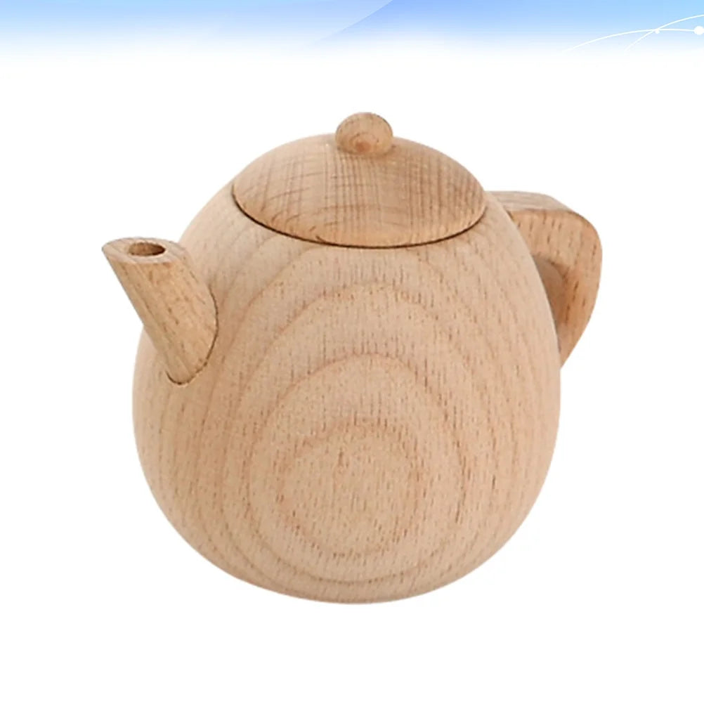 Solid Wood Tea Pot Toy M7677