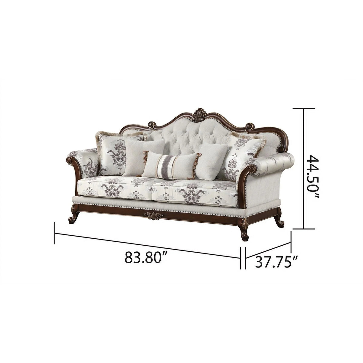 White 2PC Tufted Living Room Set T656