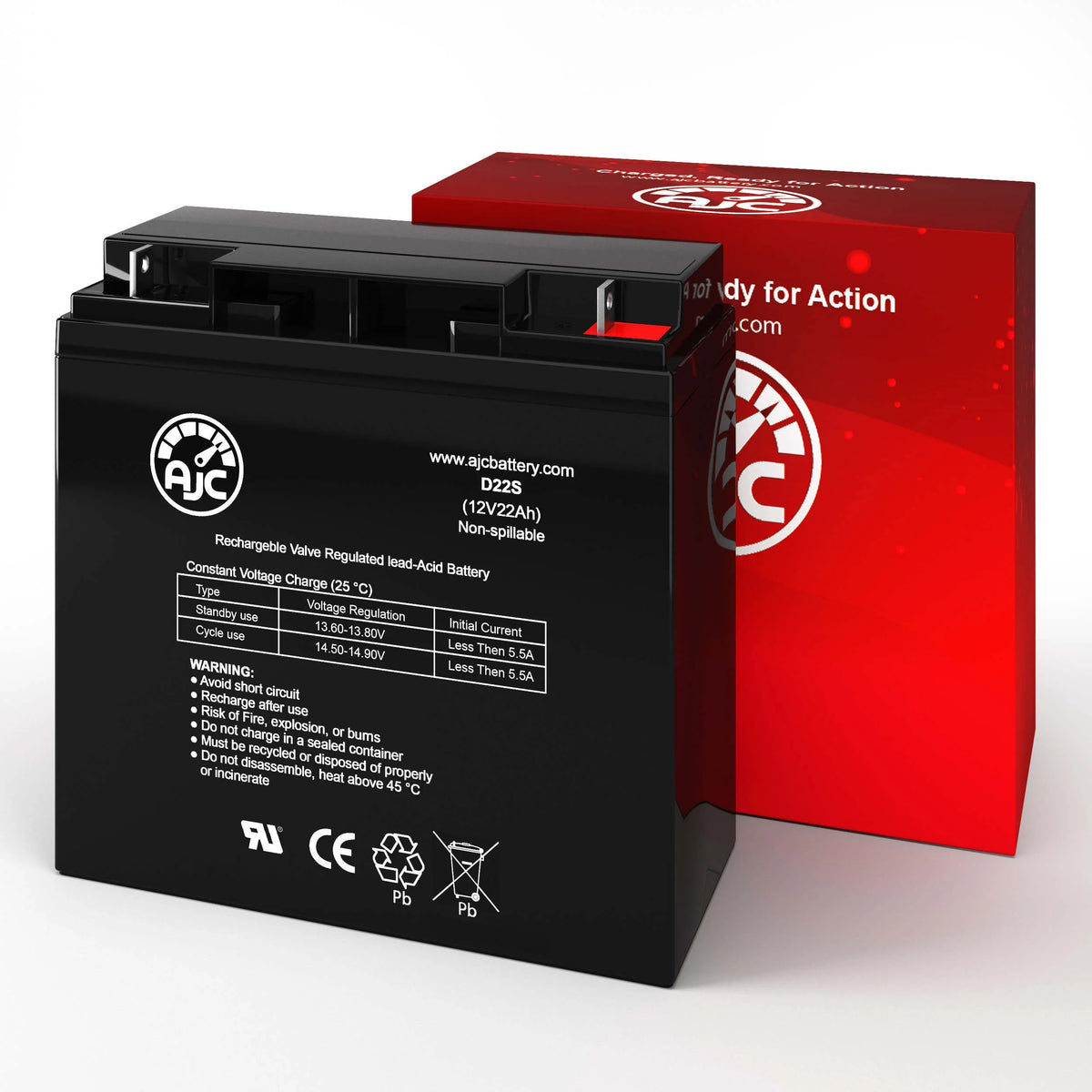 12V 22Ah Mobility Scooter Battery H488