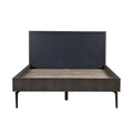 Solid Oak & Metal Platform Bed A2182