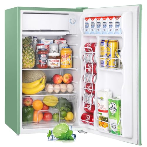 3.2 Cu.Ft Single Door Mini Fridge with Freezer, Black T319871