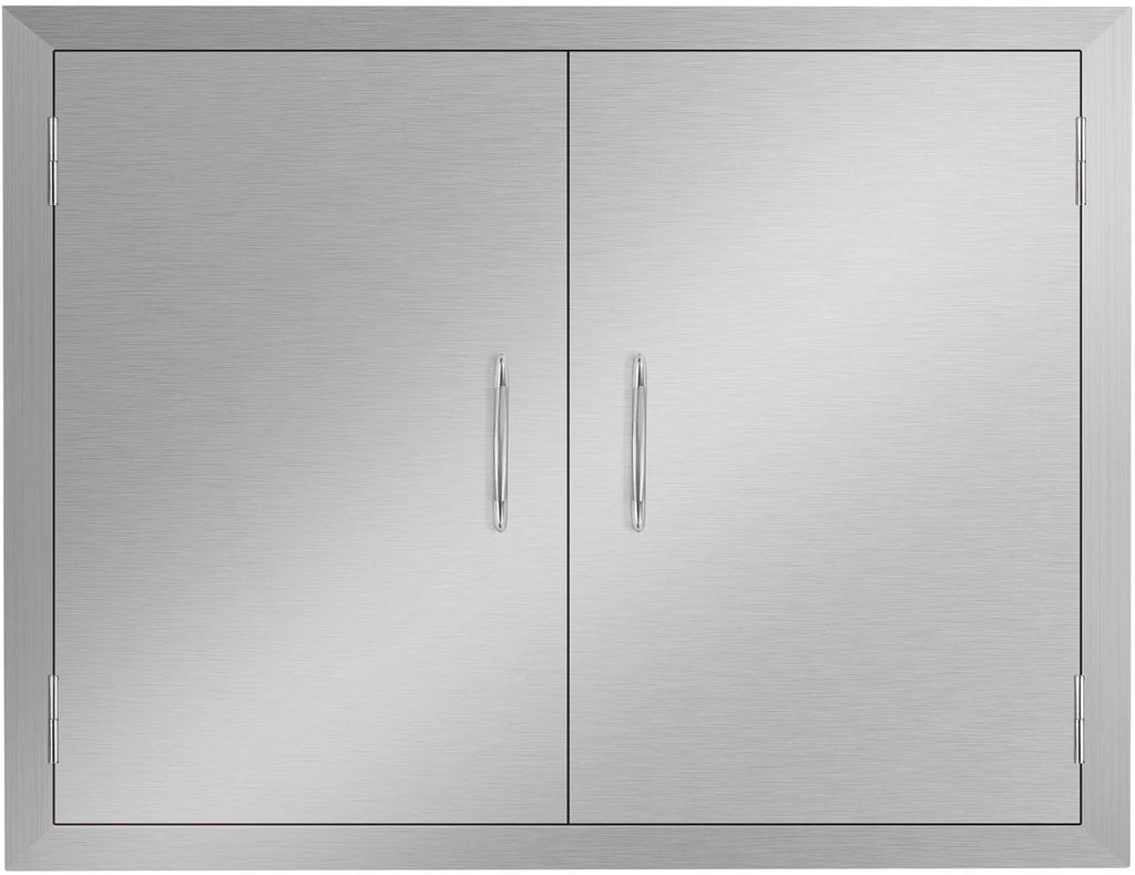 Stainless Steel Double Wall Outdoor Kitchen Doors 31W x 24H Inch C422104