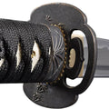 Aluminium Alloy Unsharpened Full Tang Katana with Black Scabbard W676
