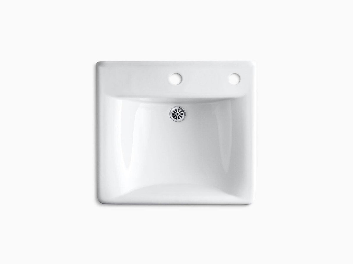 White Wall Mount Bathroom Sink U508896