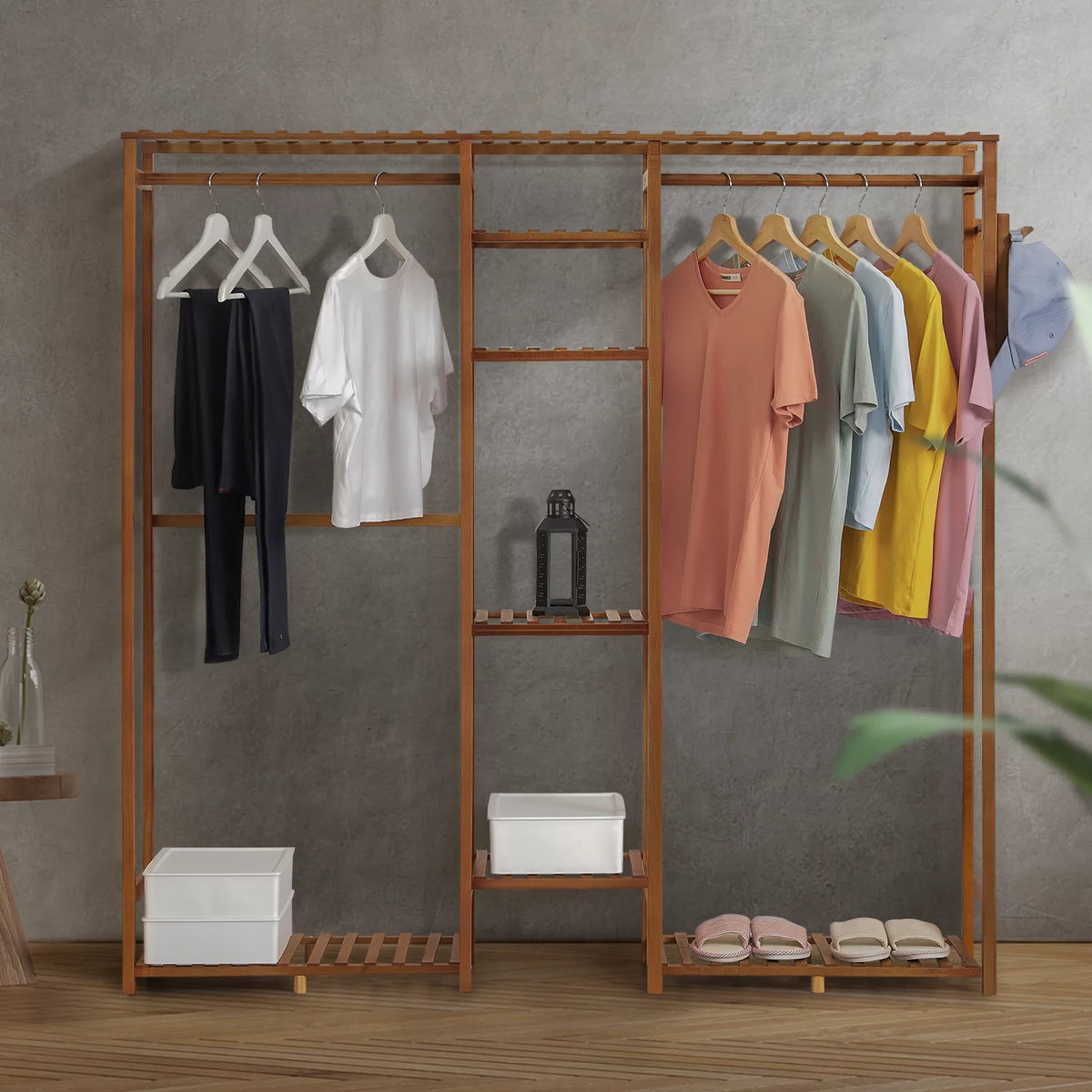 Bamboo 6 Tiers Coat Pants Rack E8998