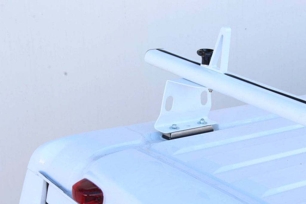 Aluminum 3 Bar Van Roof Rack System With Ladder Stopper White V71232