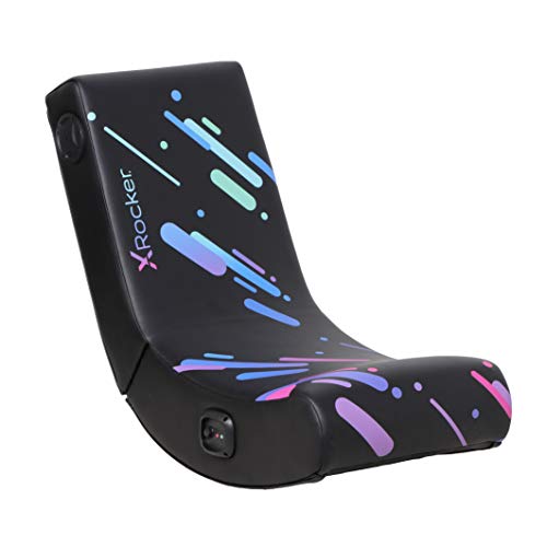Foldable Video Gaming Floor Rocker Chair with Built-in Audio Speakers P742237