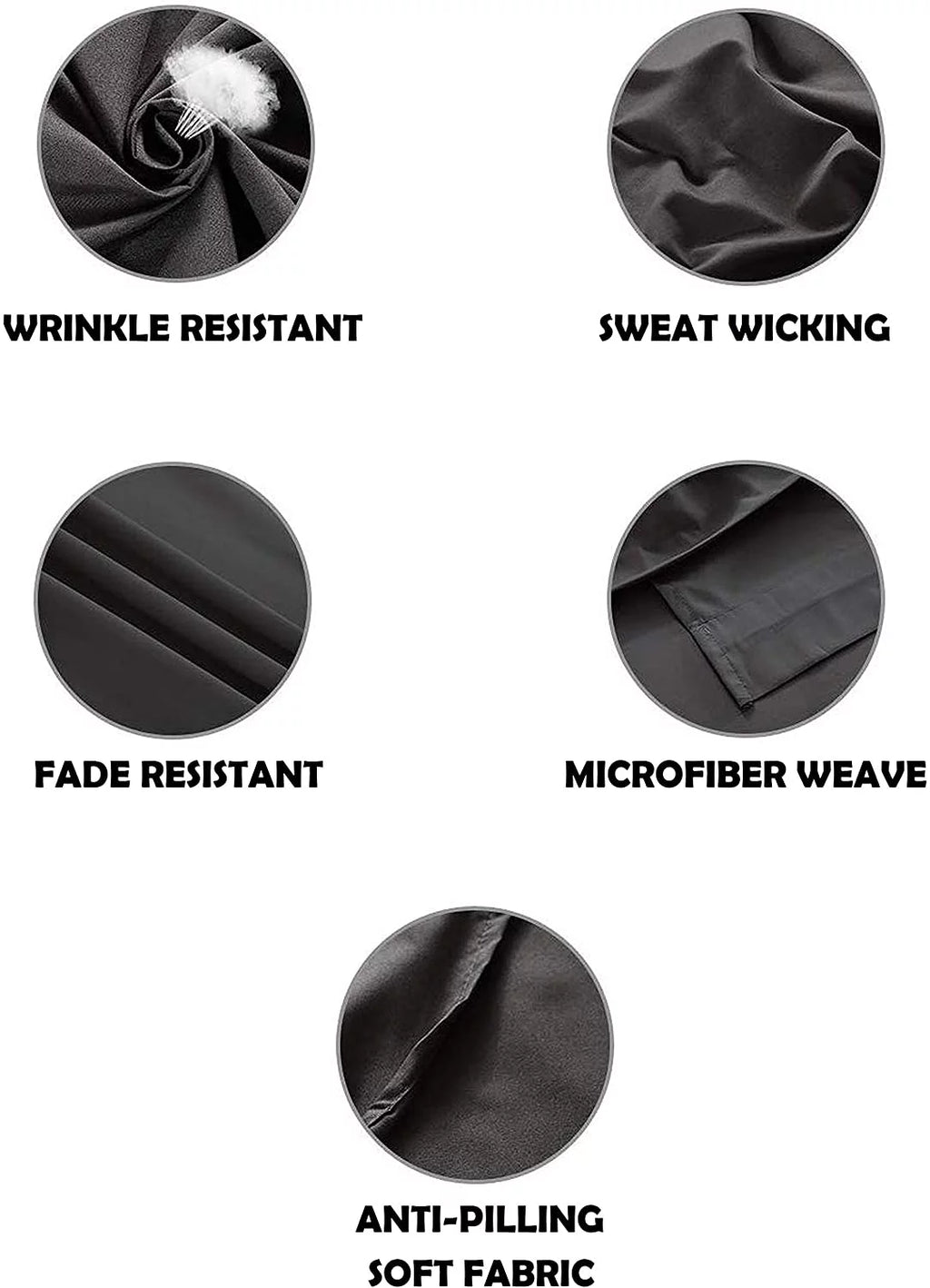 10-Piece Pleated Comforter Set King/Cal King Black W644434