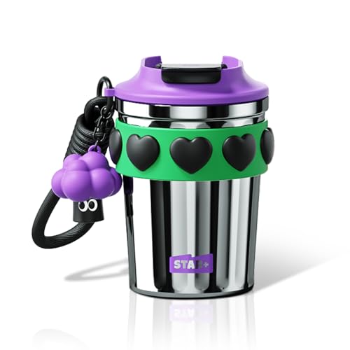 12 OZ Spill Proof Stainless Steel Coffee Mug with Lid W3074