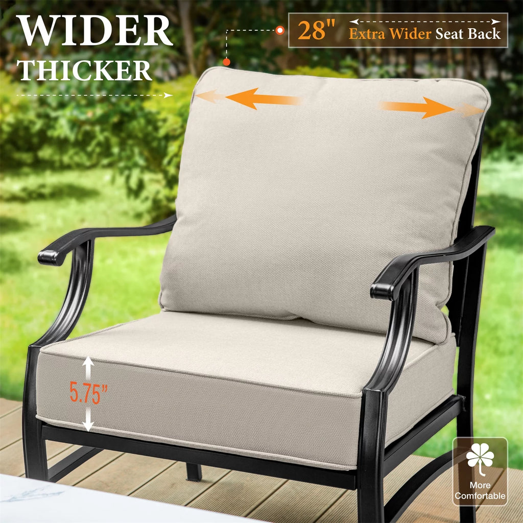 5-Seat Metal Patio Conversation Set T261880