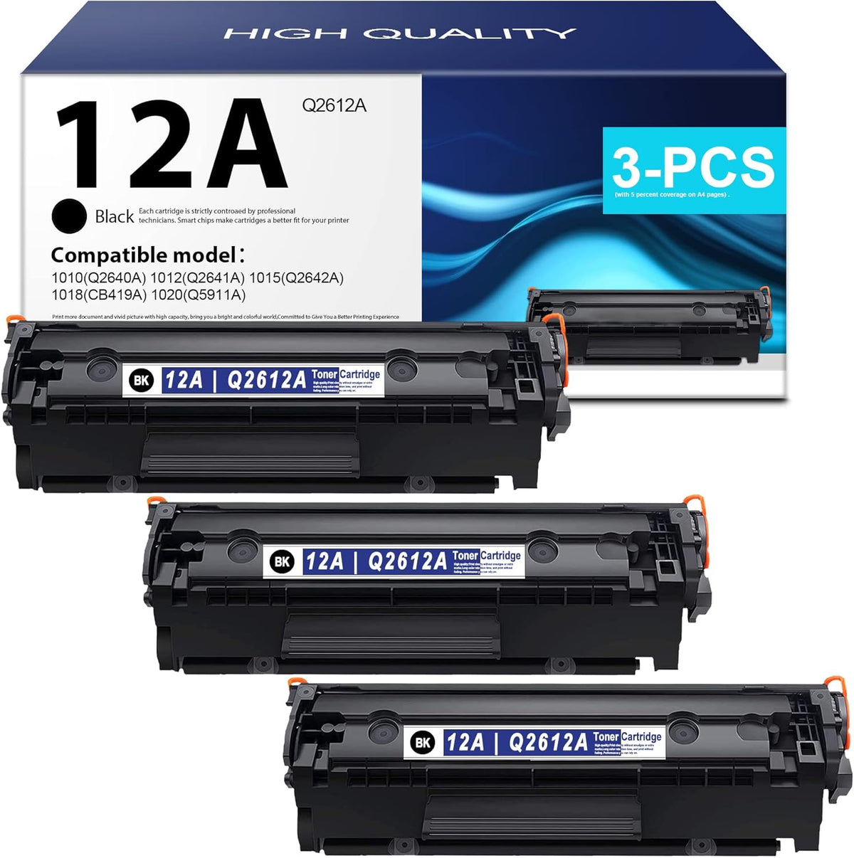 Black 3-Pack Toner Cartridge E19923