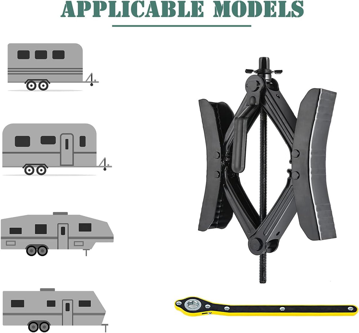 Camper Wheel Chock X Shaped RV Chocks Stabilizer Tire Wheel Chock Pair H503272