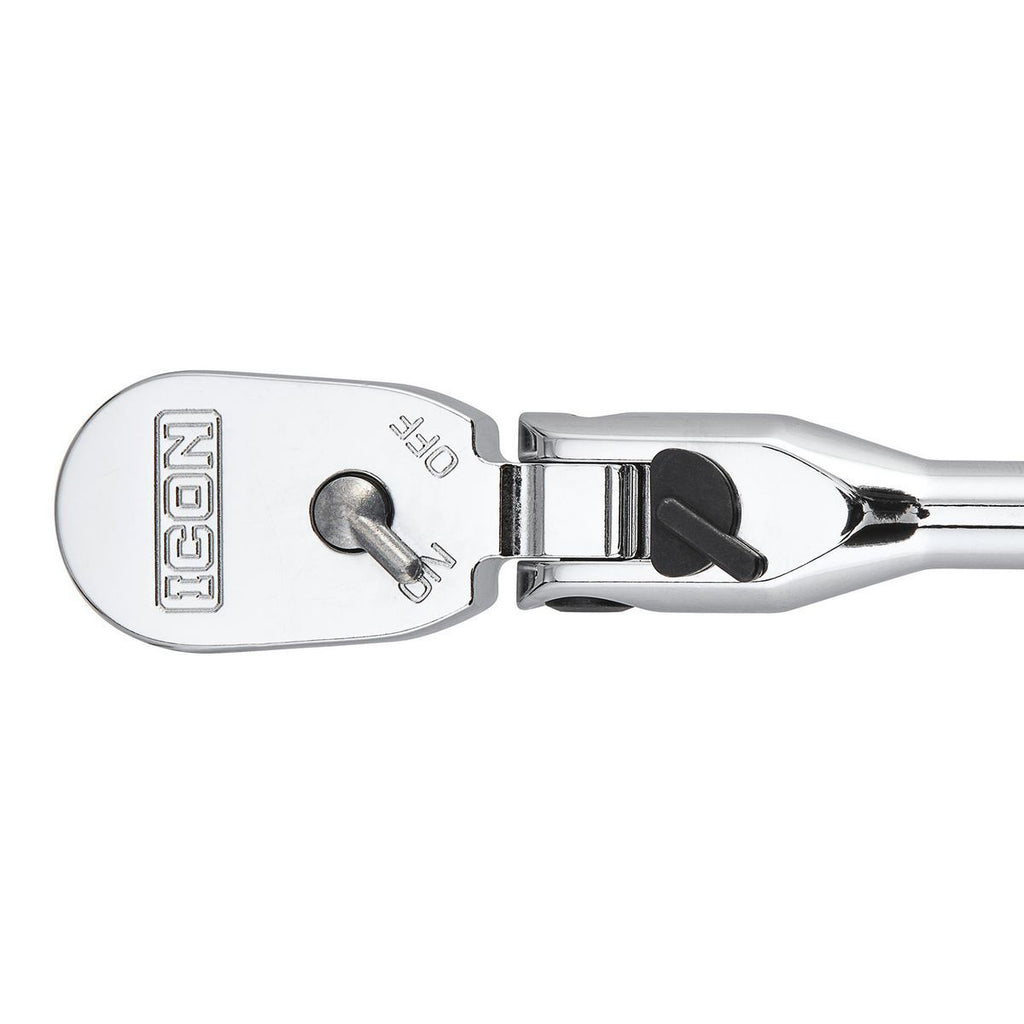 1/4 in. Drive 9 in. Long Locking Flex Ratchet with Comfort Grip J301419