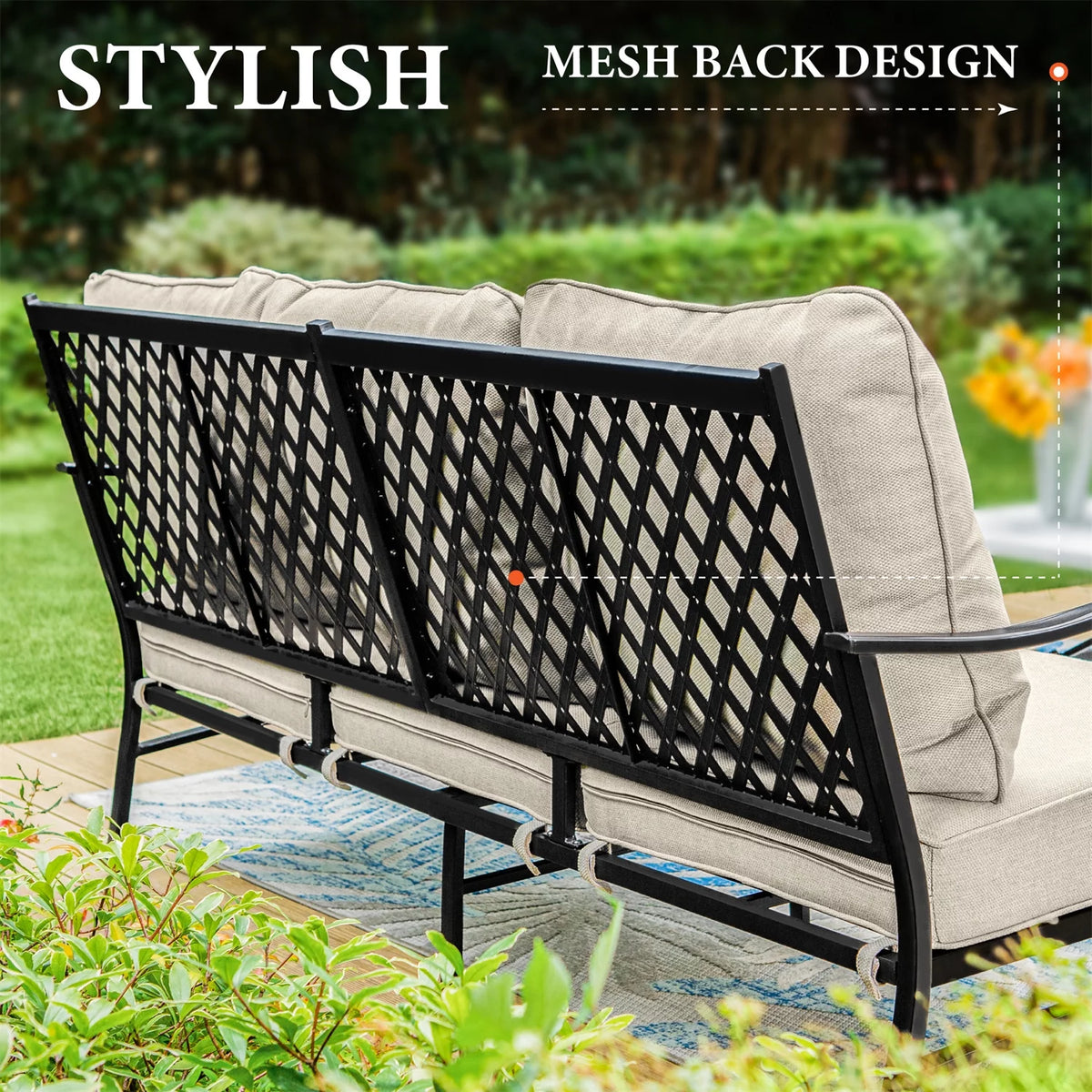 5-Seat Metal Patio Conversation Set T261880